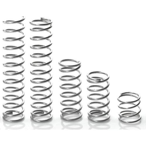 10pcs wire diameter = 0.4mm OD =3-8mm Stainless Steel Micro return Small Compression anti corrosion extension springs L=5-50