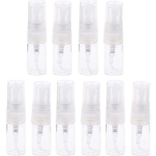 10Pcs Glass Refillable Perfume Bottle Sprayer for Travel Party Date