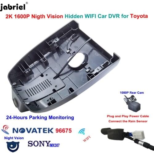 2K 1600P Dash Cam Car Dvr Cameras For Toyota Corolla SE XSE XLE L LE For Toyota Levin For Toyota Auris 2018 2019 2020 2021 E210