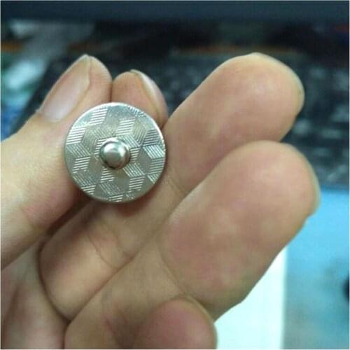 50sets Round 17mm Silver tone Thin Magnetic Snaps Bag Purse Clasp Metal Buttons Fastenerscrapbooking Decoration 2017091504