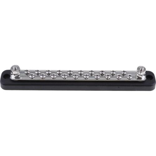 Bus Bar 12VDC 20 Way/Point/Gang Terminal Block 20x4mm Marine Caravan Solar