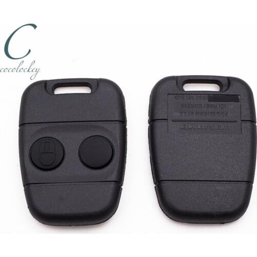 Cocolockey Remote Key Case Fob fit For MG Land Rover Defender Freelander Car Key Blank Cover 2 Button Replacement