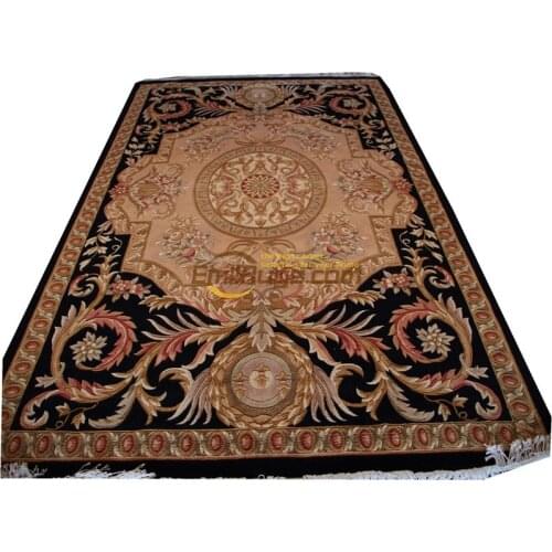 French Royal Carpets Handmade Wool Knitting Carpets Antique Hand Knotted Runner Rugschinese aubusson rug