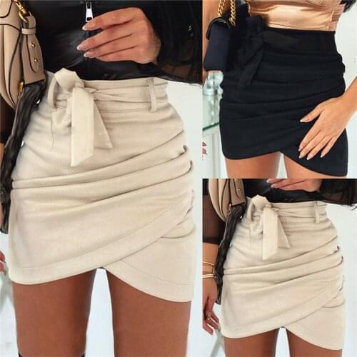 ITFABS Women's Leather Skirts