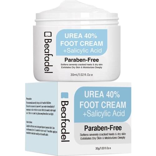 30g Hand Foot Heel Cracked Repair Cream Foot Urea Cream Anti Crack Dryness Moisturizing Removal Exfoliates Callus Dead Skin