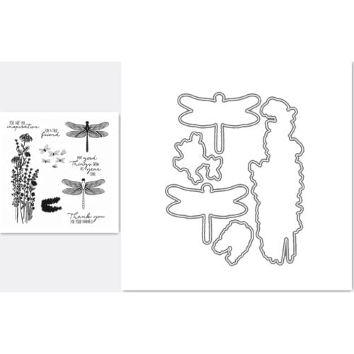 Dragonfly Metal Cutting Dies And Stamps Stencils for Scrapbook Album Photo Embossing Handmade New Cutting Dies For 2021