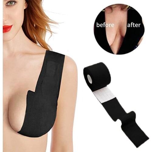 1 Roll Women Nipple Cover Magic Chest Stickers Body Invisible Bra Women DIY Bralette Waterproof Breast Lift Tape Strapless Bras