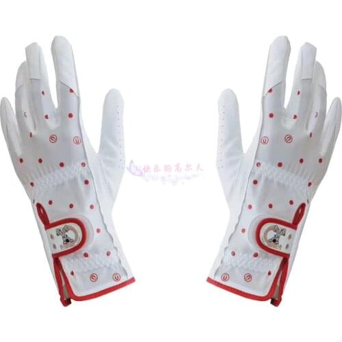 Mu new golf Mu sports anti slip womens exquisite extended gloves Korea