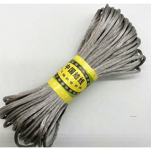 New 20yards/lot 1.5 2.5mm Chinese Knot Line Cord Silk Satin Cord Nylon Cord DIY String Necklace Bracelets Cord #24