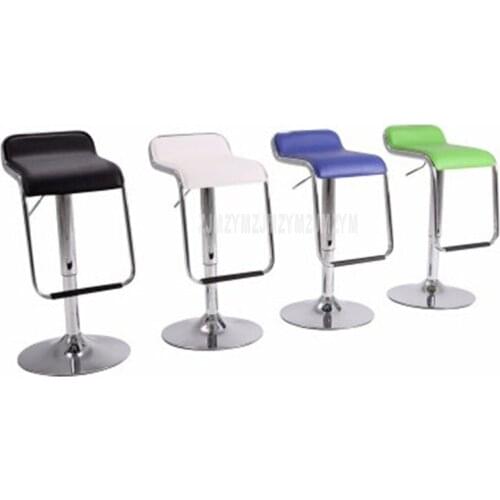 Lifting Swivel Bar Counter Chair Rotating 56-76cm Height Adjustable Bar Chair PU Leather Soft Cushion High Footstool Barstool
