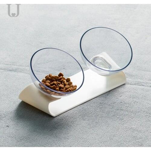 Youpin Jordan&Judy PE001 Pet Dog Cat Pet Double Bowl Transparent Tilt Design Healthy Material From Youpin