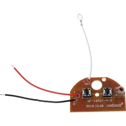 2CH RC Remote Control 27MHz Circuit PCB Transmitter and Receiver Board Radio System with Antenna Set for Car Truck Toy