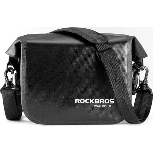ROCKBROS Bike Handlebar Bag Waterproof Bicycle Front Bag Road Bike Basket Cycling Shoulder Pannier MTB Accessories Scooter Bags