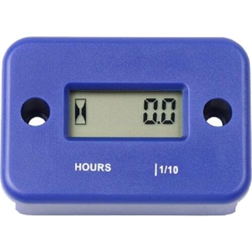 Waterproof Car Hour Meter Motorcycle Inductive Digital Engine Gauge Hour Meter LCD Display for Bike Motorcycle Boat Offroad