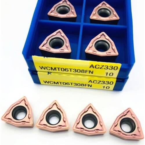 WCMT06T308 FN ACZ330 milling CNC lathe parts tool WCMT 06T308 insert for U drilling lathe wcmt lathe tool