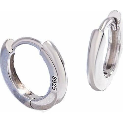 2021 New 1 Pair Simple Earrings Thick Small Round Earrings Circle Earrings for Women Girl Fashion Wedding Party Jewelry Gift