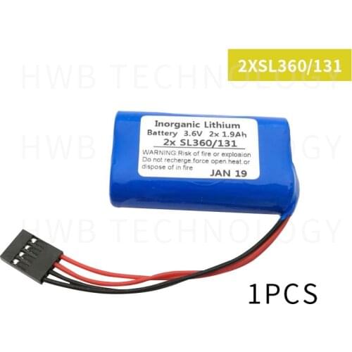 1pcs HOT NEW Schneider 3.6V 2x1.9ah 2xSL360/131 360/131 SL360 lithium battery SL360/131 batterise Tsx17 battery Take the plug