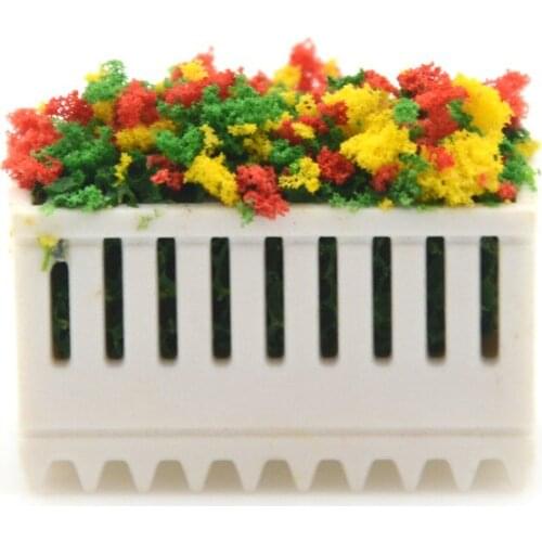 Fashion 1pc Flower Beds Plants Miniature Landscape Fairy Garden Decor Dollhouse Dolls Accessories 2.5*1.2*1.4cm