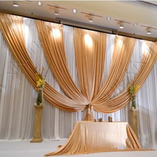 2016 Gold wedding backdrop 10ft * 20ft