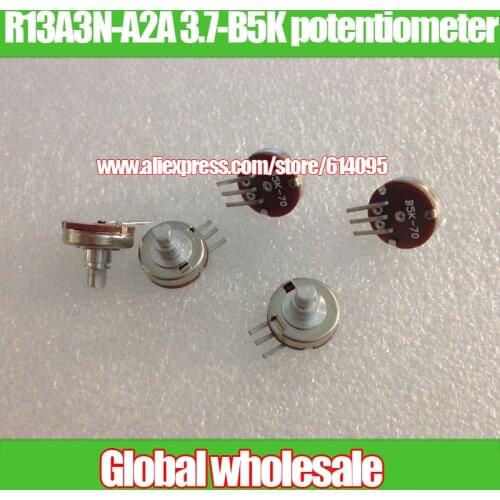 3pcs R13A3N-A2A 3.7-B5K potentiometer / 70 degrees single-joint potentiometer airplane model / axis length 7MMX3.2MM