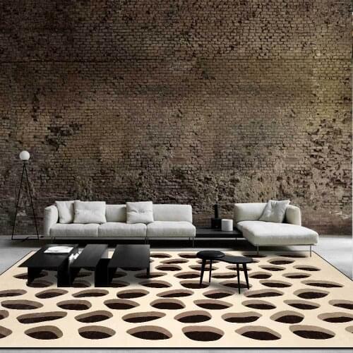 3D Black Hole Visual Illusion Carpets for Living room bedroom Printing Area Rugs Home Decoration Floor Rug Parlor Non-slip Mat