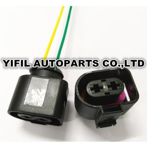 5/10pcs/lot 2 Pin/Way Polig STECKER Rear Separation Pump Electronic Fan Connector Plug With Pigtail For AUDI Volkswagen SKODA