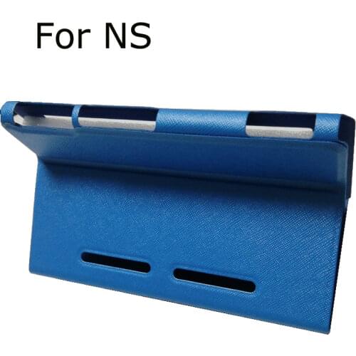 For Nintend Switch PU Leather Stand Case Cover Flip Stand Case for Switch Drop Protective Case Skin Stand