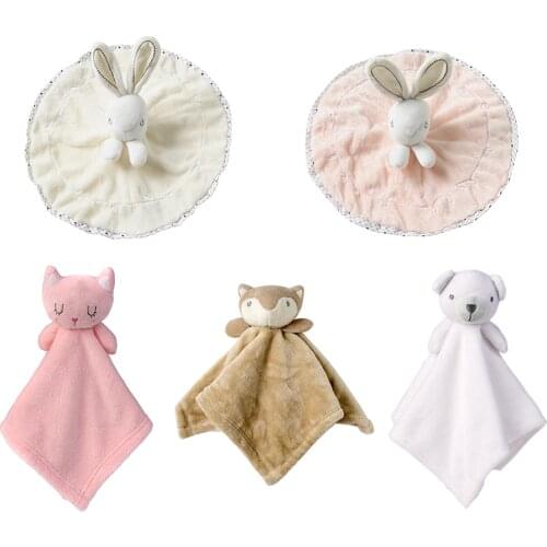 Baby Plush Toys Security Cute Stuffed Animal Blanket Comforter Bunny Soothe Appease Towel Newborn Baby Shower Gift Sleep Toys