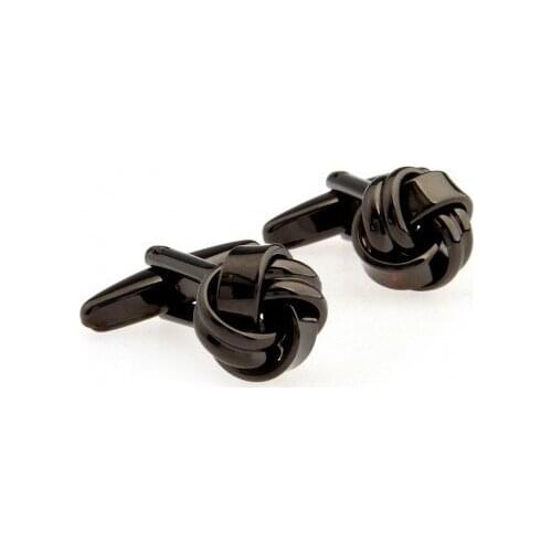 Hematite Knots Cufflink 15 Pairs Free Shipping