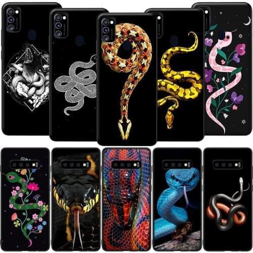GX222 Snakes and Flowers Case for Samsung Note 8 9 10 20 Ultra J2 J5 J4 J6 Plus J7 Prime Duo J730 Pro Core J8 Lite