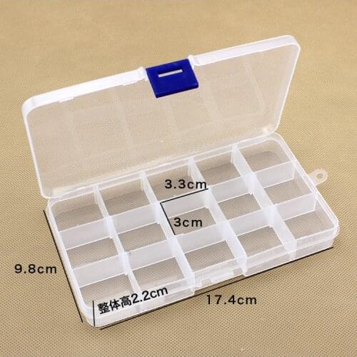 HSP Model car with screw box storage box diy accessories box kit fishing gear hook box 10 grid 15 grid