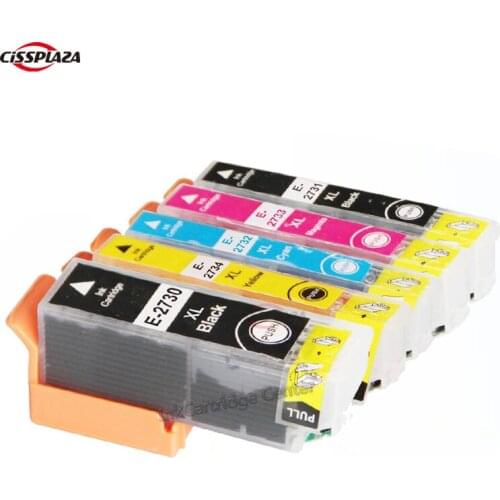 CISSPLAZA 10pcs Ink Cartridge compatible for EPSON XP600 XP700 XP800 XP610 XP810 XP520 XP620 XP820 T2730 - T2734 USA