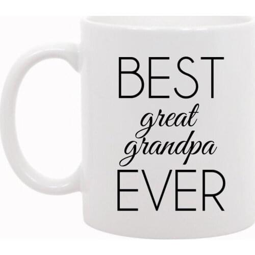 The Coffee Corner Best Great Grandpa Ever Ceramic Mug, 11 Ounce - White