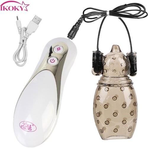 IKOKY Penis Vibrators Sex Toy For Men Rechargeable Delay Ejaculation Massager Erotic Male Masturbator Glans Trainer Sex Shop