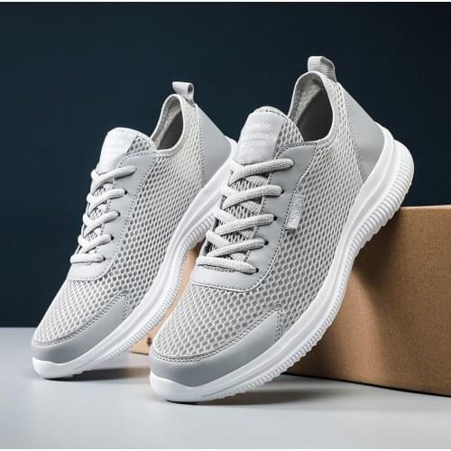 Lightweight sports shoes, running shoes, outdoor sports shoes, breathable mesh, comfortable lace-up running shoes