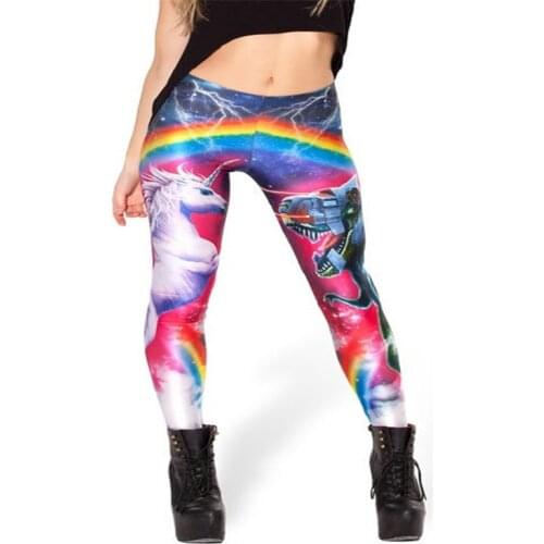 Hot! Supernova Sale Womens HELL YEAH LEGGINGS Digital Printed Milk Vintage Fitness Pants