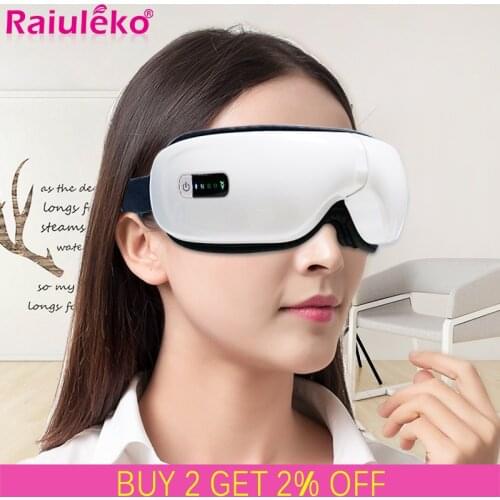 4D Smart Airbag Vibration Eye Massager Heating Eye Mask Eye Care Instrumen Bluetooth Music Fatigue Pouch Wrinkle Dark Circles