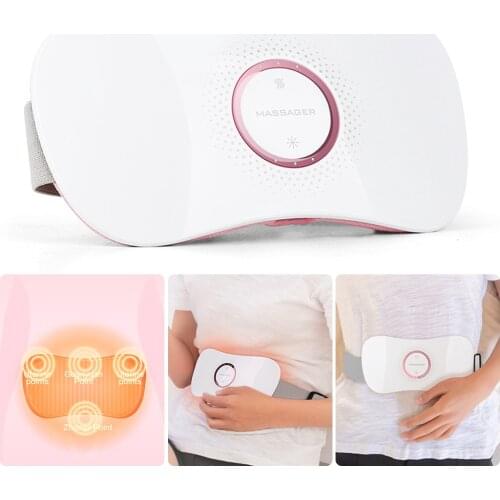 Waist Massager Abdominal Heating Massage Lumbar Muscle Strain Dysmenorrhea Relief Hot Compress Waist Massage Instrument