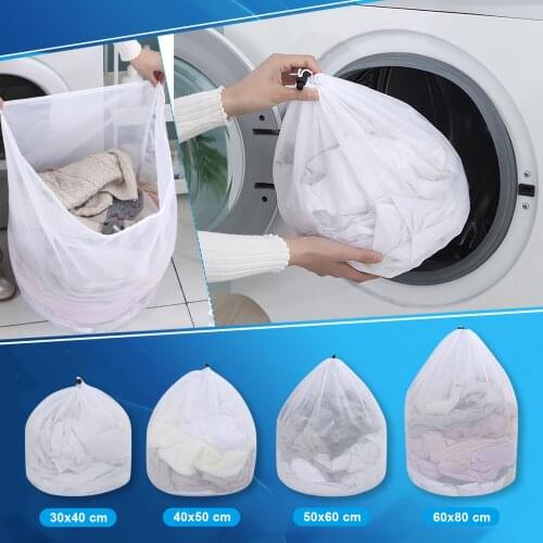 4 Size Washing Laundry bag Clothing Care Foldable Protection Net Filter Underwear Bra Socks Underwear Washing Machine Clothes