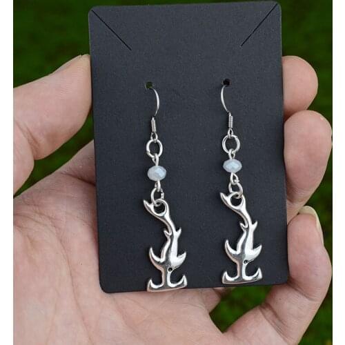Cute Silver Shark Earring For Women Unique Designer Marine Life Drop Earring Jewelry