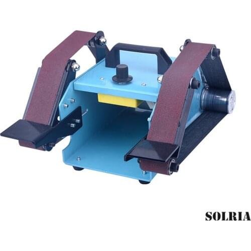 Multifunctional Belt Sander 800W Desktop Double-shaft Belt Sander Sanding Machine Polishing Machine Wood Grinding Tool 110-240V