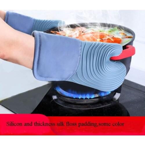 The Nordic Gloves High Temperature Resistance Microwave Silicone Glove Oven Mitts Barbecue Heat Insulation Some Color