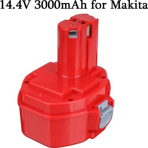 PA14 Power Tools Rechargeable Battery 3.0Ah Ni-CD for Makita 14.4V Cordless Drills screwdriver Battery 1420 1433 1434 1435 6337D