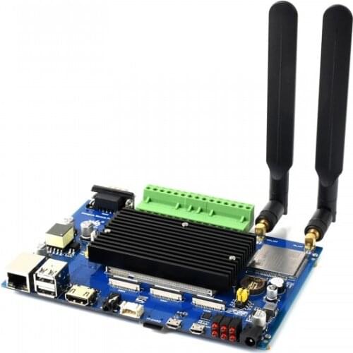 Waveshare Compute Module Industrial IoT Base Board, 4G / PoE Feature, For Raspberry Pi CM3 / CM3+ Series