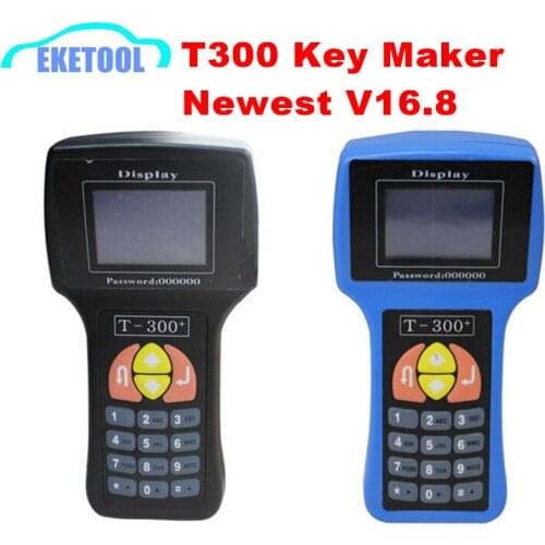 Professional T300 Auto Key Programmer Latest V16.8 Blue/Black Optional English/Spanish Optional Supports Multi-Brand Cars