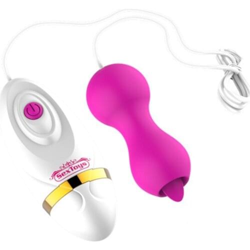 Jumping Egg Wild tongue licking Remote Control Female Vibrator Clitoral Stimulator Vaginal G-spot Massager Sex Toy for Couples