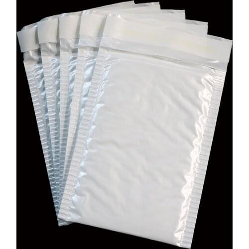 10pcs (11 * 15cm + 3cm) Waterproof And Shockproof Bubble Bag White Ultra Light Pearl Film Envelope Express Polyethylene Foam Bag