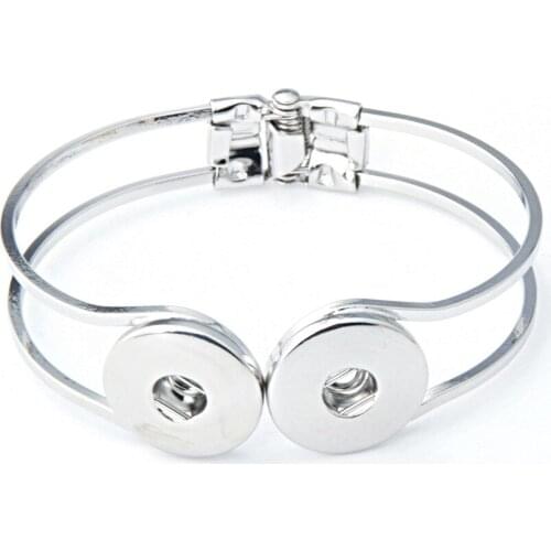 2017 18mm Snap Button Bangle & Bracelet Charm Bangle Jewelry Fit 18mm DIY Snap Buttons Snap Jewelry SZ0178a
