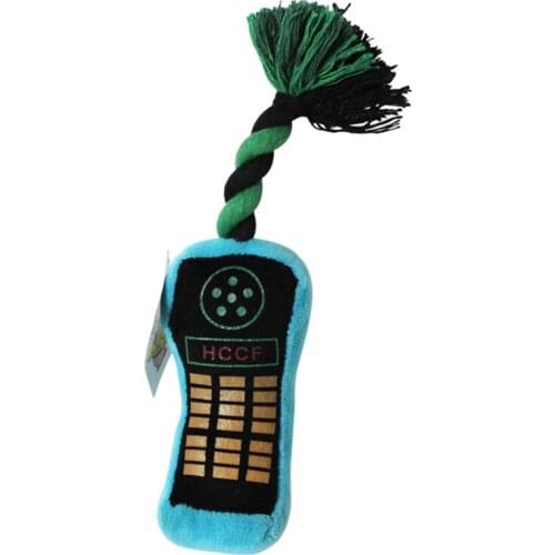 Cellphone Shape Pet Dog Toy with Rope Pet Chew Toy