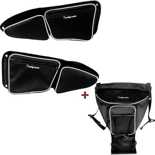 Left&Right Black Door Bag With Knee Pad And Cab Pack Holder Storage Bags For UTV Polaris RZR XP 1000 900 S 2015 2016 2017 2018